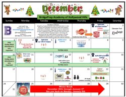 December Activities Calendar!